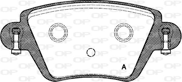 OPEN PARTS Комплект тормозных колодок, дисковый тормоз BPA0777.10